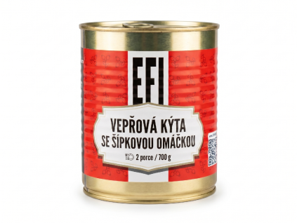 EFI Noga wieprzowa w sosie z dzikiej róży 700g 2 porcje (termin przydatności do spożycia do 24 miesięcy)