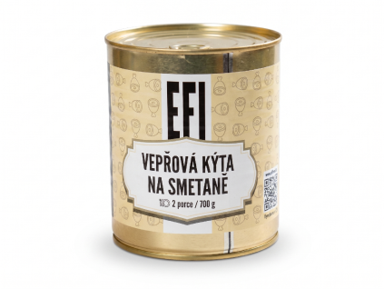 EFI Noga wieprzowa w śmietanie 700g 2 porcje (termin przydatności do 24 miesięcy)