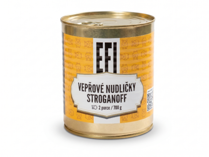 EFI Schweinefleisch-Stroganoff-Nudeln 700 g 2 Portionen (Haltbarkeit bis zu 24 Monate)