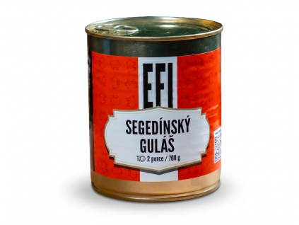 EFI Szeged Gulasch 700g 2 Portionen (Haltbarkeit bis zu 24 Monate)
