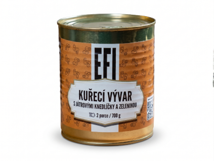 EFI Csirkehúsleves májgombóccal 700g 2 adag (eltarthatóság legfeljebb 24 hónap)