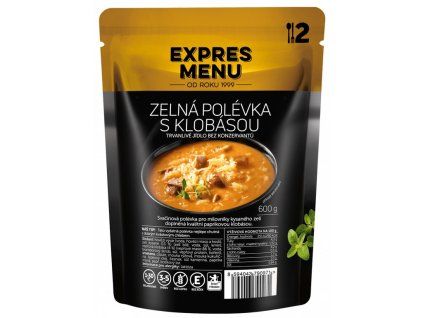 EXPRESS MENÜ ZÖLDSÉGLEves KOLBÁSSAL 2P