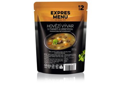 EXPRES MENU HOVÄDZÍ VÝVAR S MASOM A ZELENINOU 2P