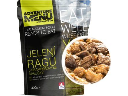 Menu przygodowe - ragout z jelenia z kluskami ziemniaczanymi