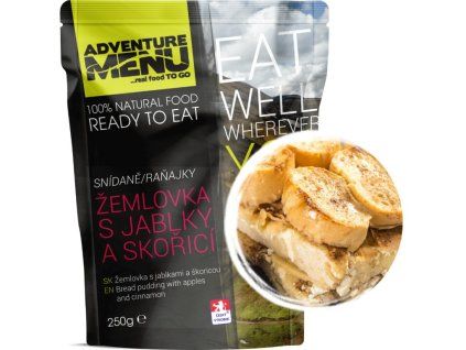 Adventure menu - Žemľovka s jablkami a skoricou