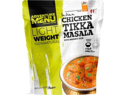 Adventure menu - Chicken Tikka Masala with basmati rice
