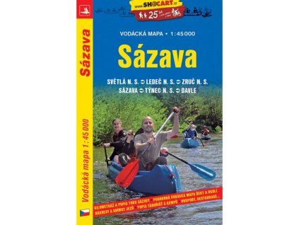 Boating map Sázava