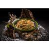 Adventure menu - Cricket protein penne with chicken in creole cream sauce